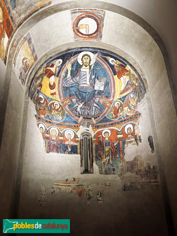 Taüll - Església de Sant Climent. Pintures de l'absis major (MNAC) (Foto: Albert Esteves, 2023) Taüll - Església de Sant Climent. Pintures de l'absis major (MNAC)