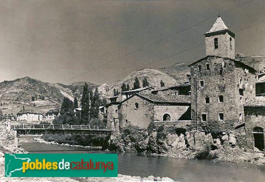 Pont de Suert - Església Vella. Postal antiga