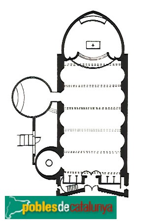 El Pont de Suert - Església de l'Assumpció. Planta