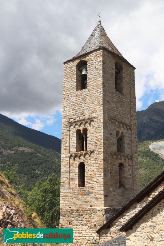 Boí - Església de Sant Joan de Boí. Campanar