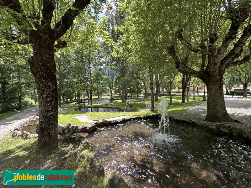 Boí - Caldes de Boí. Fonts i jardins