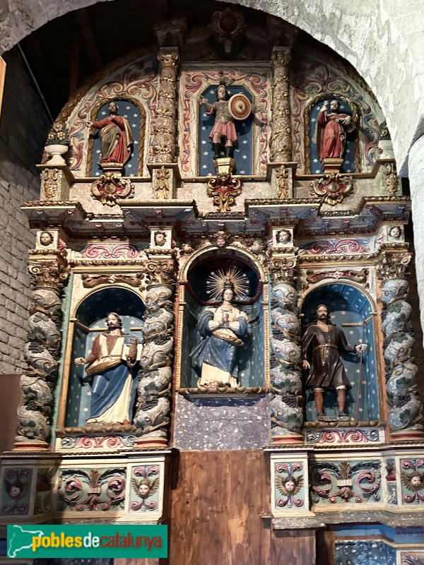 Església de Santa Maria de Taüll. Retaule barroc