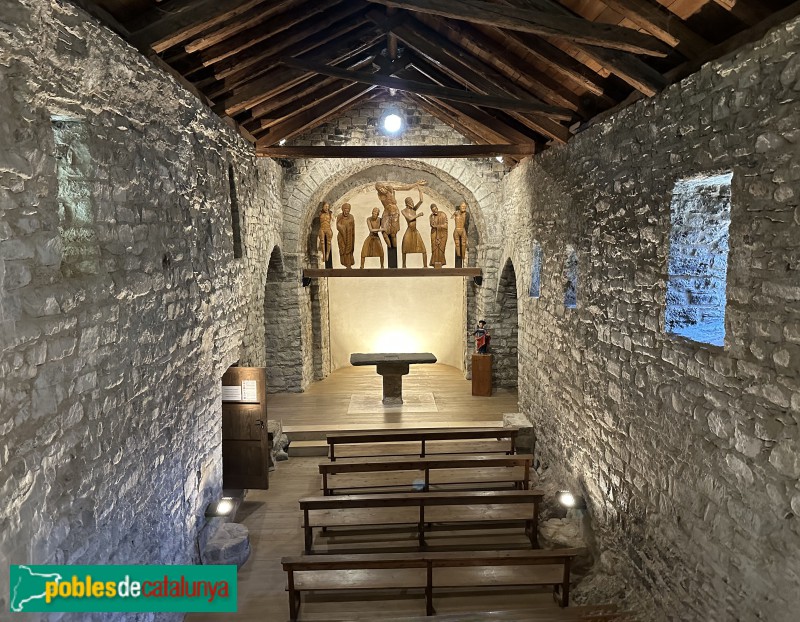 Erill la Vall - Església de Santa Eulàlia. Interior (Foto: Albert Esteves, 2023) Erill la Vall - Església de Santa Eulàlia. Interior