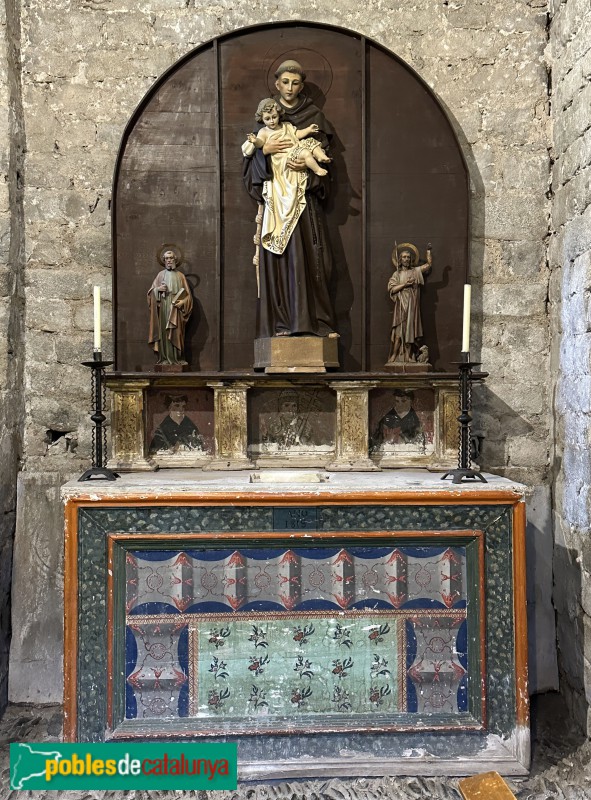 Barruera - Església de Sant Feliu. Predel·la i frontal d'altar