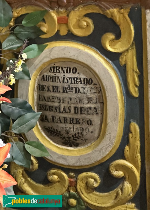 Durro - Església de la Nativitat de la Mare de Déu. Retaule major (Foto: Albert Esteves, 2023) Durro - Església de la Nativitat de la Mare de Déu. Retaule major