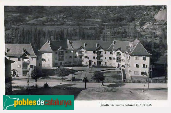 El Pont de Suert - Colònia Enher. Postal antiga El Pont de Suert - Colònia Enher. Postal antiga