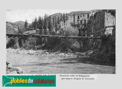 El Pont de Suert - Pont Vell o Palanca. Postal antiga