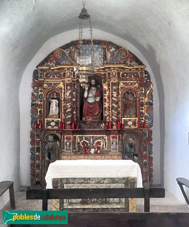Irgo - Església de Sant Salvador d'Irgo. Retaule barroc