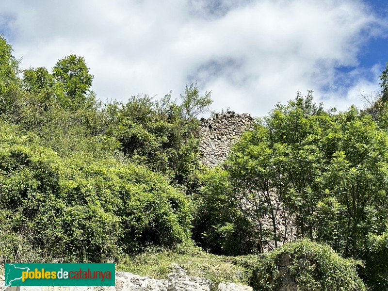 Viu de Llevata - Restes del castell