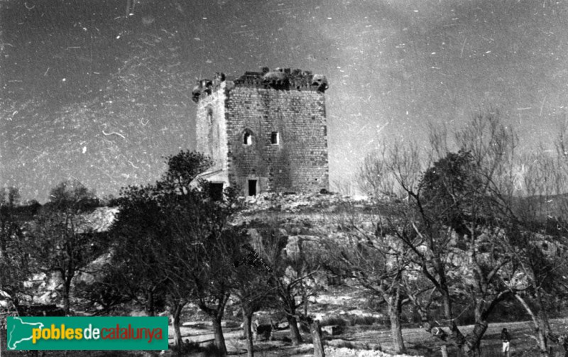 Amposta - Torre de la Carrova (Foto: <i>Antoni Gallardo -Arxiu Fotogràfic Centre Excursionista de Catalunya-</i>, 1936) Amposta - Torre de la Carrova