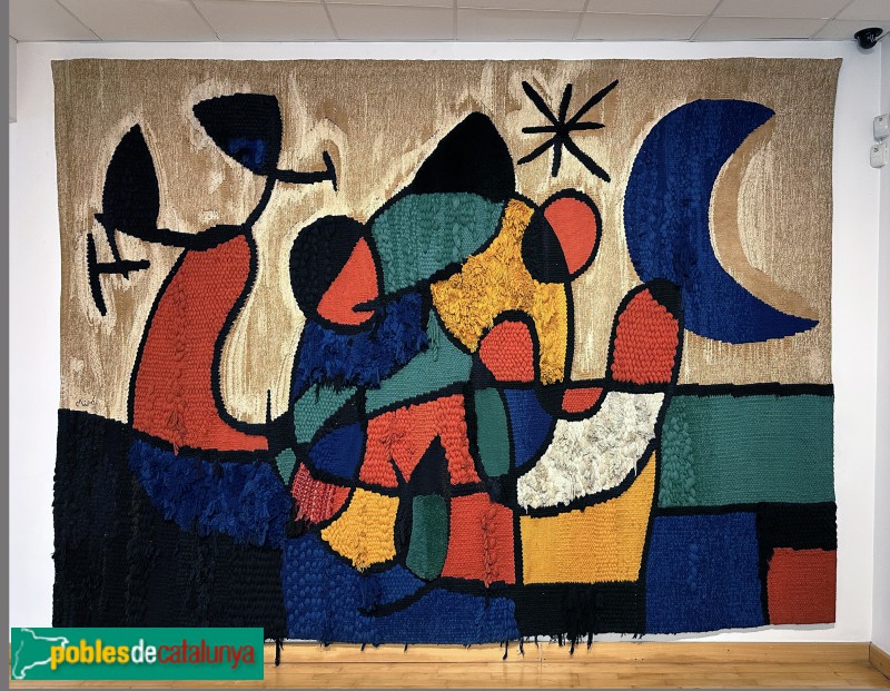 Tarragona - Museu d'Art Modern.Tapís de Tarragona (Joan Miró - Josep Royo, 1970) (Foto: Albert Esteves, 2023) Tarragona - Museu d'Art Modern.Tapís de Tarragona (Joan Miró - Josep Royo, 1970)