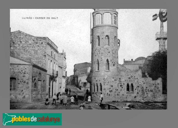 Llinars del Vallès - Torre Mateu (La Miranda). Postal antiga