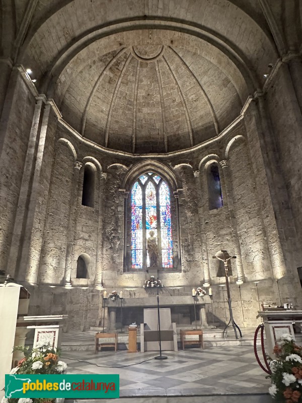 Sant Cugat del Vallès - Interior de l'església del monestir