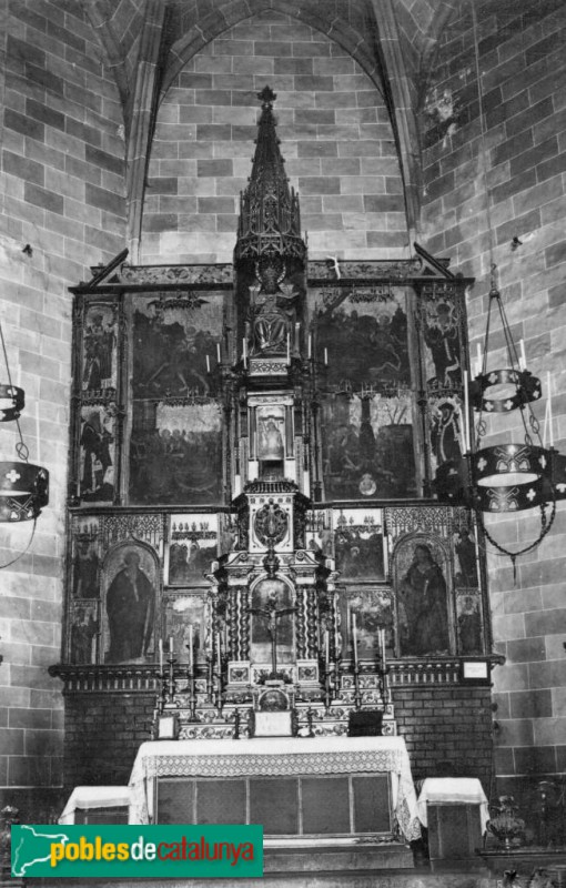 Sant Pere de Vilamajor - Església de Sant Pere. Retaule desaparegut Sant Pere de Vilamajor - Església de Sant Pere. Retaule desaparegut