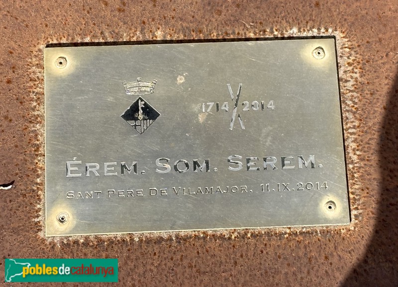 Sant Pere de Vilamajor - Escultura <i>Érem, som, serem </i> (Foto: Albert Esteves, 2023) Sant Pere de Vilamajor - Escultura <i>Érem, som, serem </i>