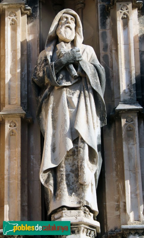 nedès - Basílica de Santa Maria. Portada. El profeta Jeremies