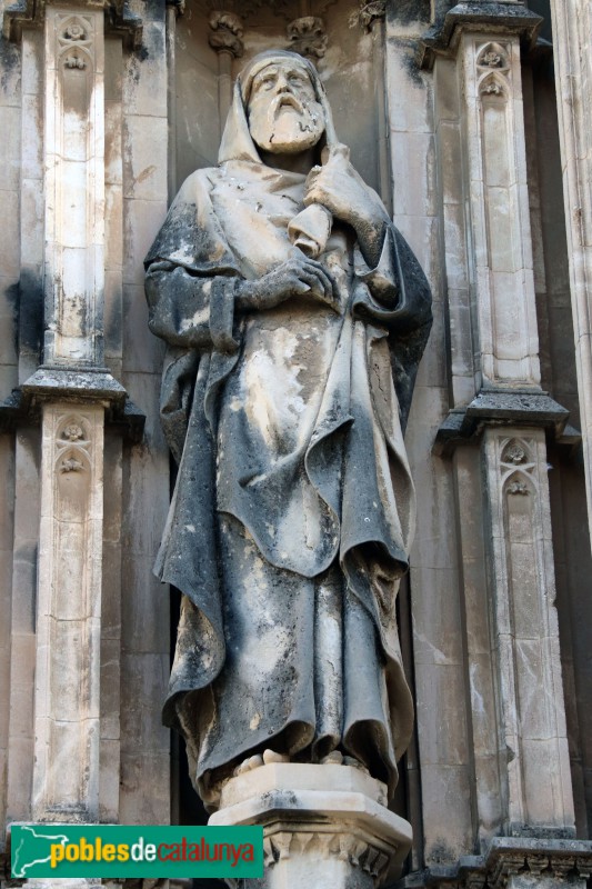 Vilafranca del Penedès - Basílica de Santa Maria. Portada. El profeta Isaïes