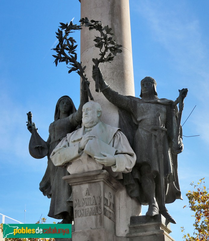 Vilafranca del Penedès - Monument a Milà i Fontanals (Foto: Albert Esteves, 2023) Vilafranca del Penedès - Monument a Milà i Fontanals