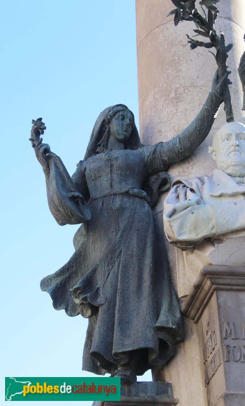 Vilafranca del Penedès - Monument a Milà i Fontanals (Foto: Albert Esteves, 2023) Vilafranca del Penedès - Monument a Milà i Fontanals