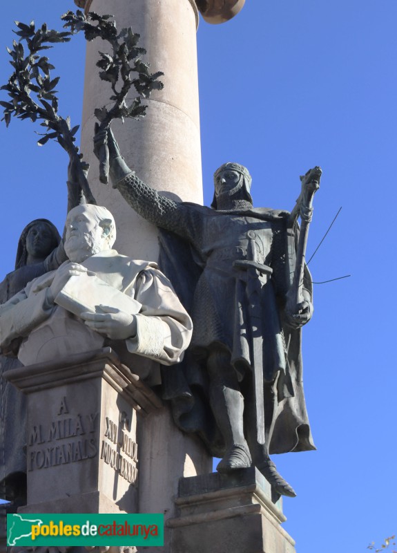 Vilafranca del Penedès - Monument a Milà i Fontanals (Foto: Albert Esteves, 2023) Vilafranca del Penedès - Monument a Milà i Fontanals