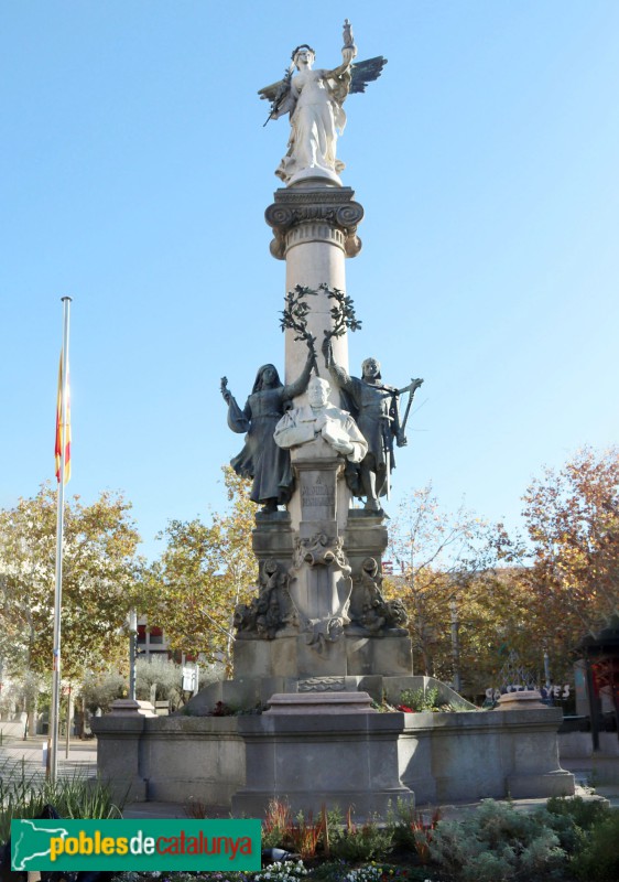 Vilafranca del Penedès - Monument a Milà i Fontanals (Foto: Albert Esteves, 2023) Vilafranca del Penedès - Monument a Milà i Fontanals