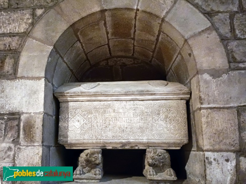 Barcelona - Santa Maria del Pi. Sepulcre d'Arnau Ferrer