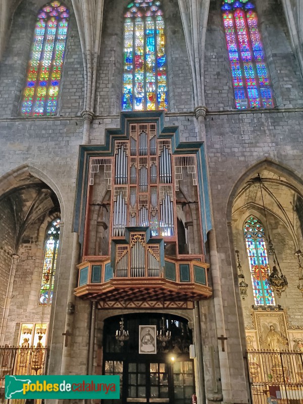 Barcelona - Església de Santa Maria del Pi. Orgue
