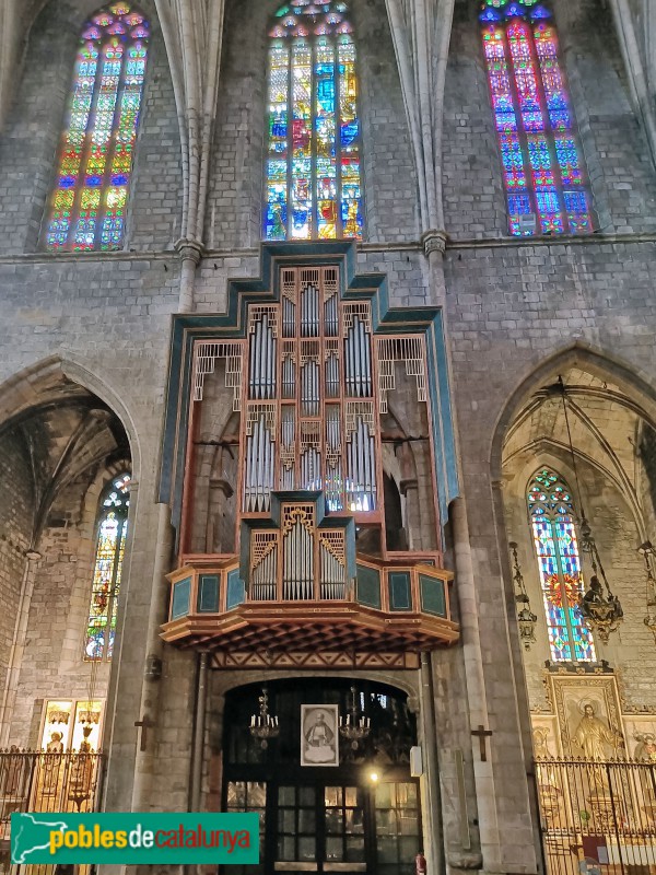 Barcelona - Església de Santa Maria del Pi. Orgue (Foto: Anna Corcoll, 2023) Barcelona - Església de Santa Maria del Pi. Orgue
