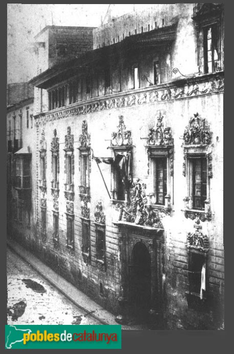Casa Gralla. Fotografia de l'any 1856