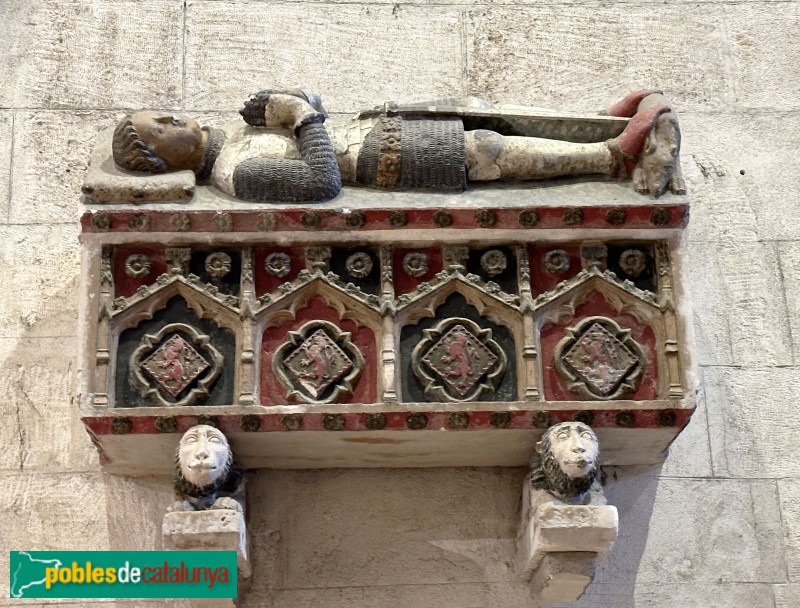 Vilafranca del Penedès - Església de Sant Francesc. Sepulcre de la família Avinyó (segle XIV)