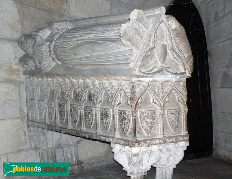 Vilafranca del Penedès - Església de Sant Francesc. Sepulcre de Bernat de Castellet (1325)