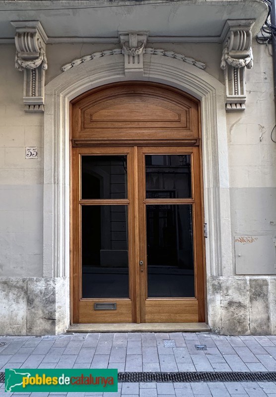 Vilafranca del Penedès - Casa Cañas i Mañé, façana posterior