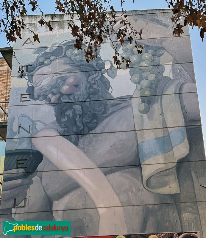 Vilafranca del Penedès - Mural <i>Bacus</i>