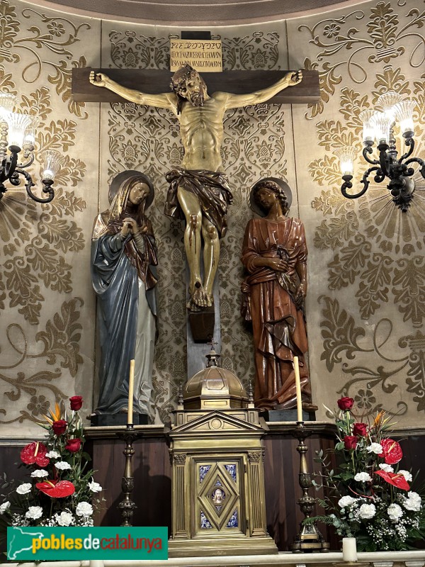 Vilafranca del Penedès. Basílica de Santa Maria. Capella del Santíssim. Grup escultòric