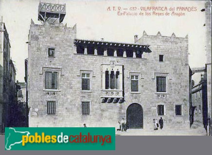 Vilafranca del Penedès - Palau Baltà. Postal antiga