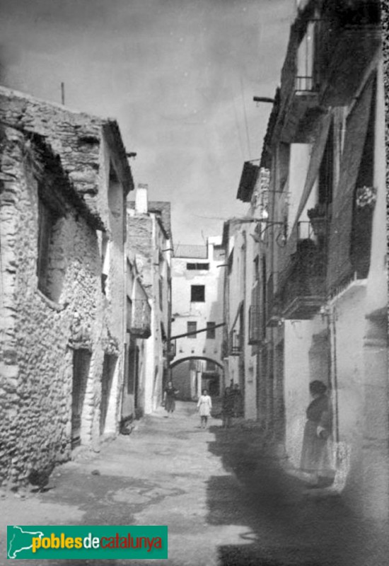 Ulldecona - Carrer Roger de Llúria. Postal antiga