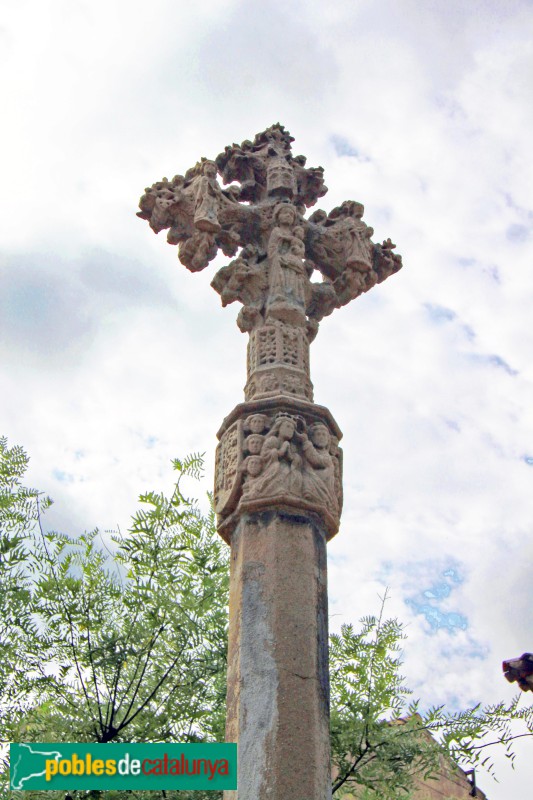 Reproducció de la creu de l'Ermita de Loreto, al Poble Espanyol (Foto: Albert Esteves, 2016) Reproducció de la creu de l'Ermita de Loreto, al Poble Espanyol