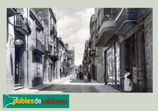 Ulldecona. Carrer Major. Postal antiga