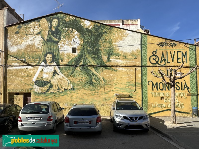 Ulldecona - Mural <i>Salvem lo Montsià</i> (Foto: Albert Esteves, 2024) Ulldecona - Mural <i>Salvem lo Montsià</i>