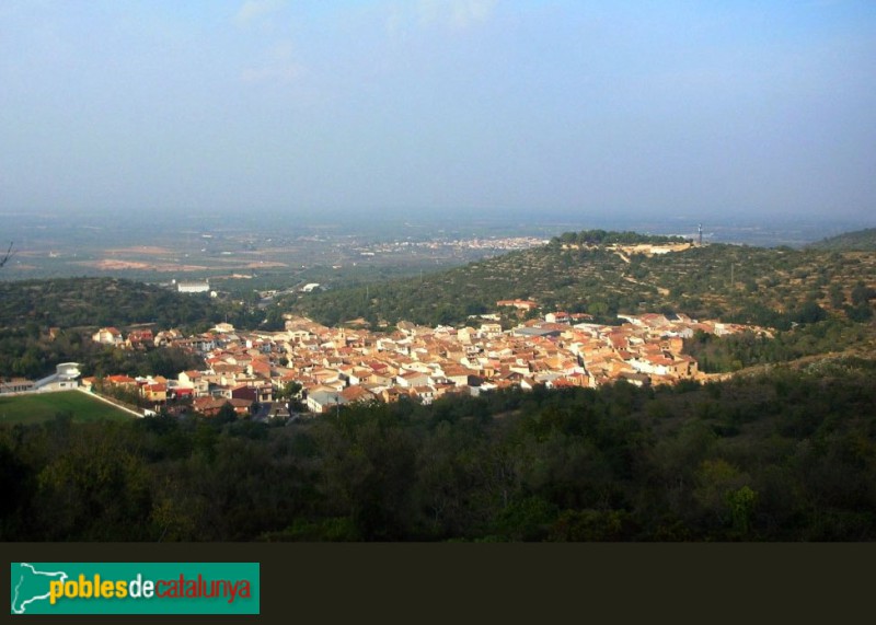 Panoràmica de Godall (Foto: <i>Xufanc</i>, 2008) Panoràmica de Godall