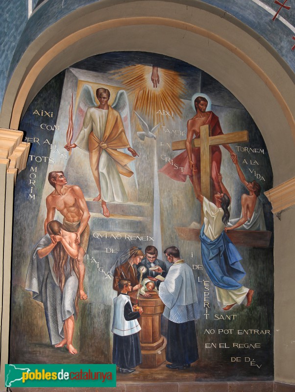 Constantí - Església de Sant Feliu. Pintures del baptisteri