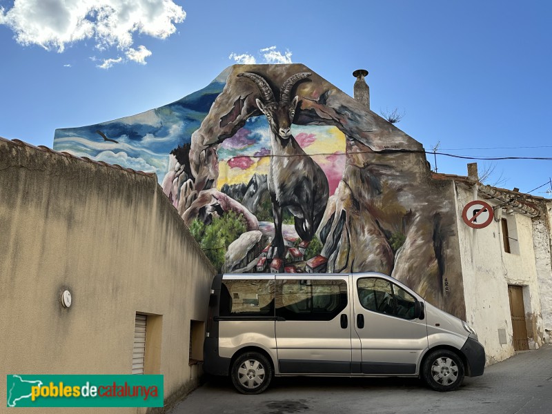 Mas de Barberans - Mural <i>La Cabra del Mas</i>