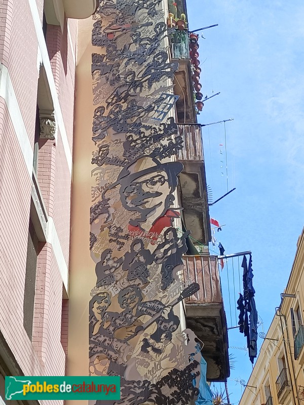 Barcelona - Cera, 6. Mural de la Rumba (Foto: Anna Corcoll, 2023) Barcelona - Cera, 6. Mural de la Rumba