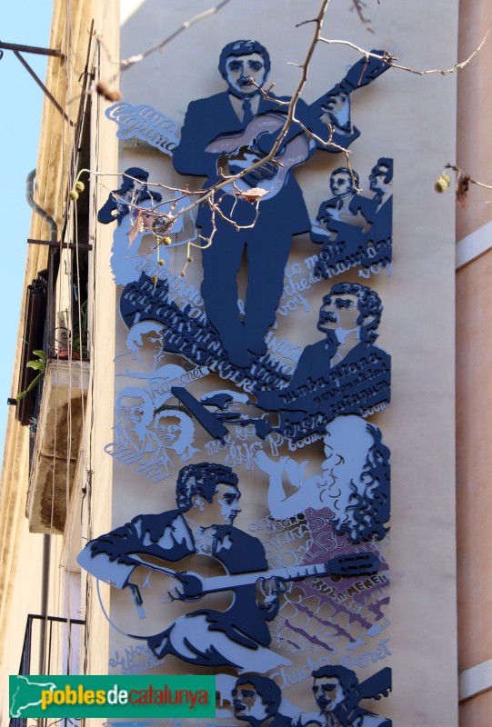Barcelona - Cera, 57. Mural de la Rumba (II) (Foto: Albert Esteves, 2023) Barcelona - Cera, 57. Mural de la Rumba (II)