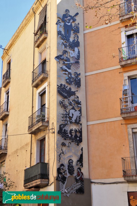 Barcelona - Cera, 57. Mural de la Rumba (II)