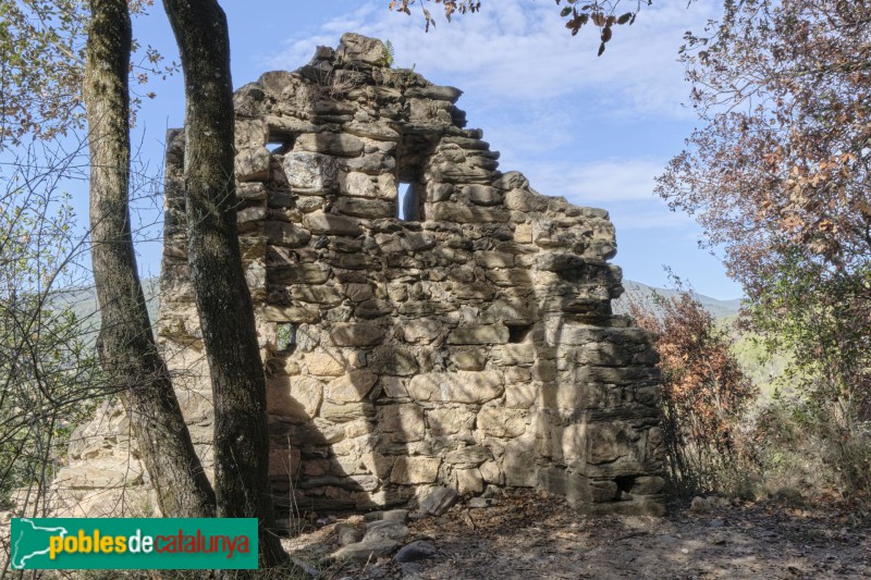 Sant Esteve de Palautordera - Castell de Montclús (Foto: <i>Raül Costal -invarquit.cultura.gencat.cat-</i>, 2022) Sant Esteve de Palautordera - Castell de Montclús