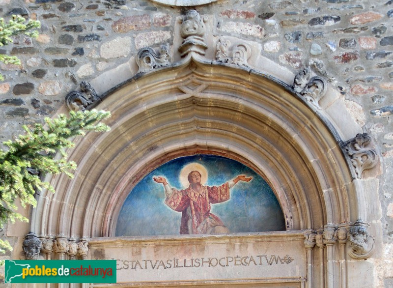 Sant Esteve de Palautordera - Església de Sant Esteve. Portada