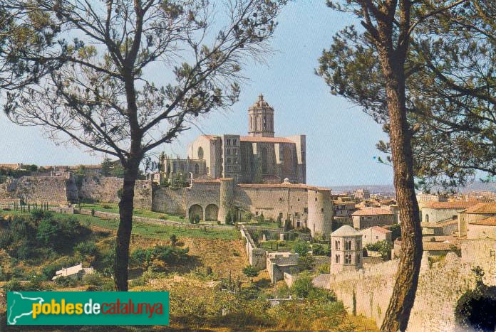 Girona - Catedral. Postal antiga