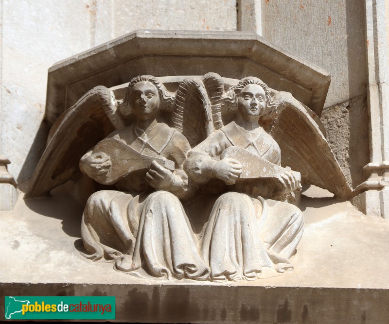 Girona - Catedral. Porta dels Apòstols. Mènsula