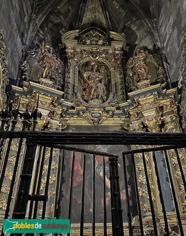 Girona - Catedral. Retaule de Sant Miquel